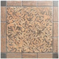 Керамическая плитка Ceramica Gomez Oriol Brown Decor 45x45(Арт.149762)
